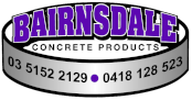 Bairnsdale Concrete Products Logo